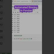 Automated Binning In Pandas Dataanalysis Dataanalytics Exploratorydataanalysis