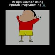 Design Shinchan Using Python Programming Shinchan Python Programming Code Shortvideo