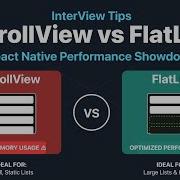 ScrollView Vs FlatList InterView Questions React Native Full Course 2025