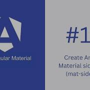 Create Angular Material Side Panel Mat Sidenav