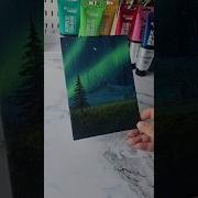 Easy Way To Paint The Northern Lights Acrylic Painting Ideas For Beginners
