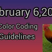 February 6 2026 Color Coding Guidelines