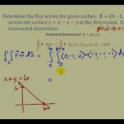 Surface Integral Of A Vector Field Part 1