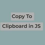Copy To Clipboard In Javascript Click To Copy Button