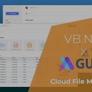 VB NET Cloud File Manager Modern Design UI GUNA UI FRAMEWORK VB NET C