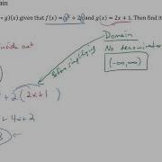 Examples Determining The Composition Of Two Functions And Its Domain