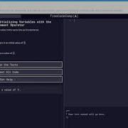 Basic JavaScript 5 111 Initializing Variables With The Assignment Operator FreeCodeCamp