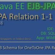 JPA Entiry 1 To 1 Part 2 DB Schema JavaEE EJB JPA Tutorials 33