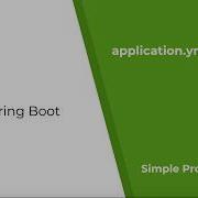 Spring Boot Application Yml Simple Programming