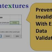 Prevent Invalid Dates With Excel Data Validation