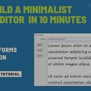 C Windows Forms Build A Minimalist Text Editor In 10 Minutes