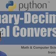 Python Binary Decimal Octal Conversion