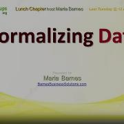 AL Normalizing Data By Maria Barnes Access Lunchtime