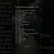 Programming Languages A To Z