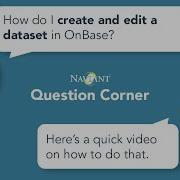 How To Create And Edit A Data Set In OnBase