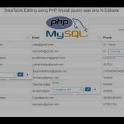 DataTable InlineEditing Using PHP Mysqli Jquery Ajax And X Editable