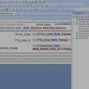 DataLink Viewer Initialize Date Parameters