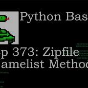 Python Basics Zipfile Namelist Method