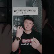 HOW TO WRITE THE SYTHESIS OF YOUR RESEARCH