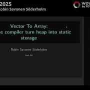 Vector To Array Robin Savonen Söderholm Meeting C 2025