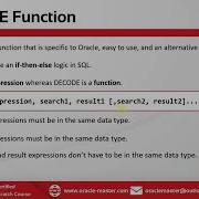 9 2 Conditional Expressions Oracle Conditional Expressions DECODE Function