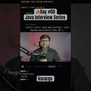 Day 50 Java Interview Questions Series Varargs Coding Springplatform Javaframework