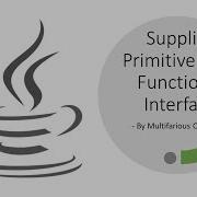 Primitive Type Variant Of Supplier IntSupplier LongSupplier DoubleSupplier BooleanSupplier