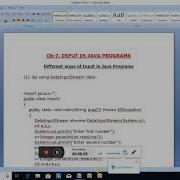 Date 19 10 2020 Class 8 Computer Applications Ch 7 Input In Java Programs Part 1