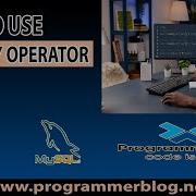 How To Use Ternary Operator In Php