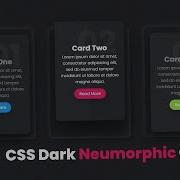 CSS Dark Neumorphism Cards Using Html CSS With Hover Effects CSS UI Design Tutorial
