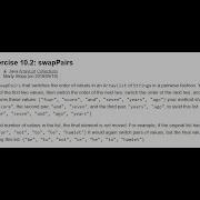 Exercise 10 2 SwapPairs Java Tutorial Practice It