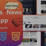 Build A News App With Live Headlines HTML CSS JavaScript News API Project Tutorial