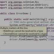 How To Solve Webdriver Cannot Be Resolved To A Type Error In Selenium