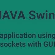 Chat Application Using Java Sockets With GUI Source Code