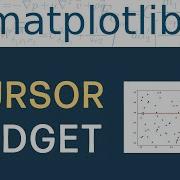 Getting Started With Matplotlib Widgets Cursor Widget