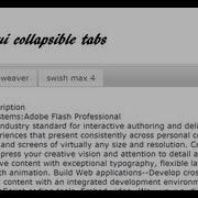 Dreamweaver Tutorial Jquery UI Tabbed Collapsible Panels Part 1 Of 2