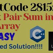 LeetCode 2815 Max Pair Sum In An Array EASY C JAVA Detailed Solution