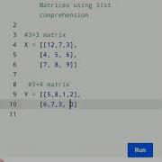 Simple Code To Multiply Two Matrices Using Python Education Pythontutorial Shorts