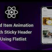 Animated React Native Flatlist Item