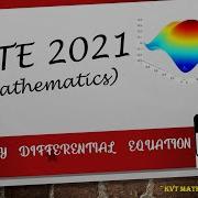 GATE 2021 MATHEMATICS O D E SOLUTION