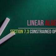 7 3 Constrained Optimization