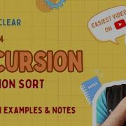 Insertion Sort Full Explanation Using Recursion