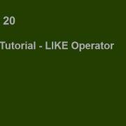 SQLite Tutorial Part 20 LIKE