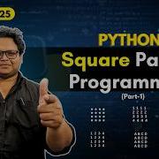 Square Pattern Program In Python Pattern Programming For Beginners Zero To Placement