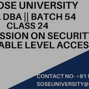 Batch 54 Sql DBA Class 24 Discussion On Security And Table Level Access Contact 91 9902590140