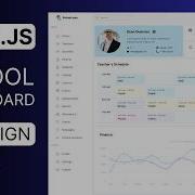 Next Js School Management Dashboard UI Design Tutorial React Next Js Responsive Admin Dashboard