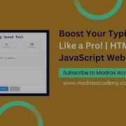 Build A Typing Speed Test App In JavaScript Full Tutorial For Beginners