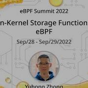 XRP In Kernel Storage Functions With EBPF Yuhong Zhong