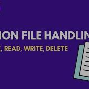 Работа с файлами в Python создание файла удаление файла чтение файла запись файла Readline