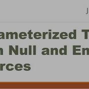 Parameterized Tests With Null And Empty Sources JUnit 5 Tutorial NullSource EmptySource